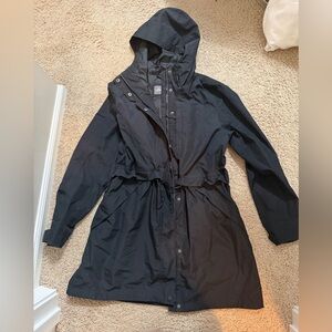 Eddie Bauer Women's Black Rain Coat